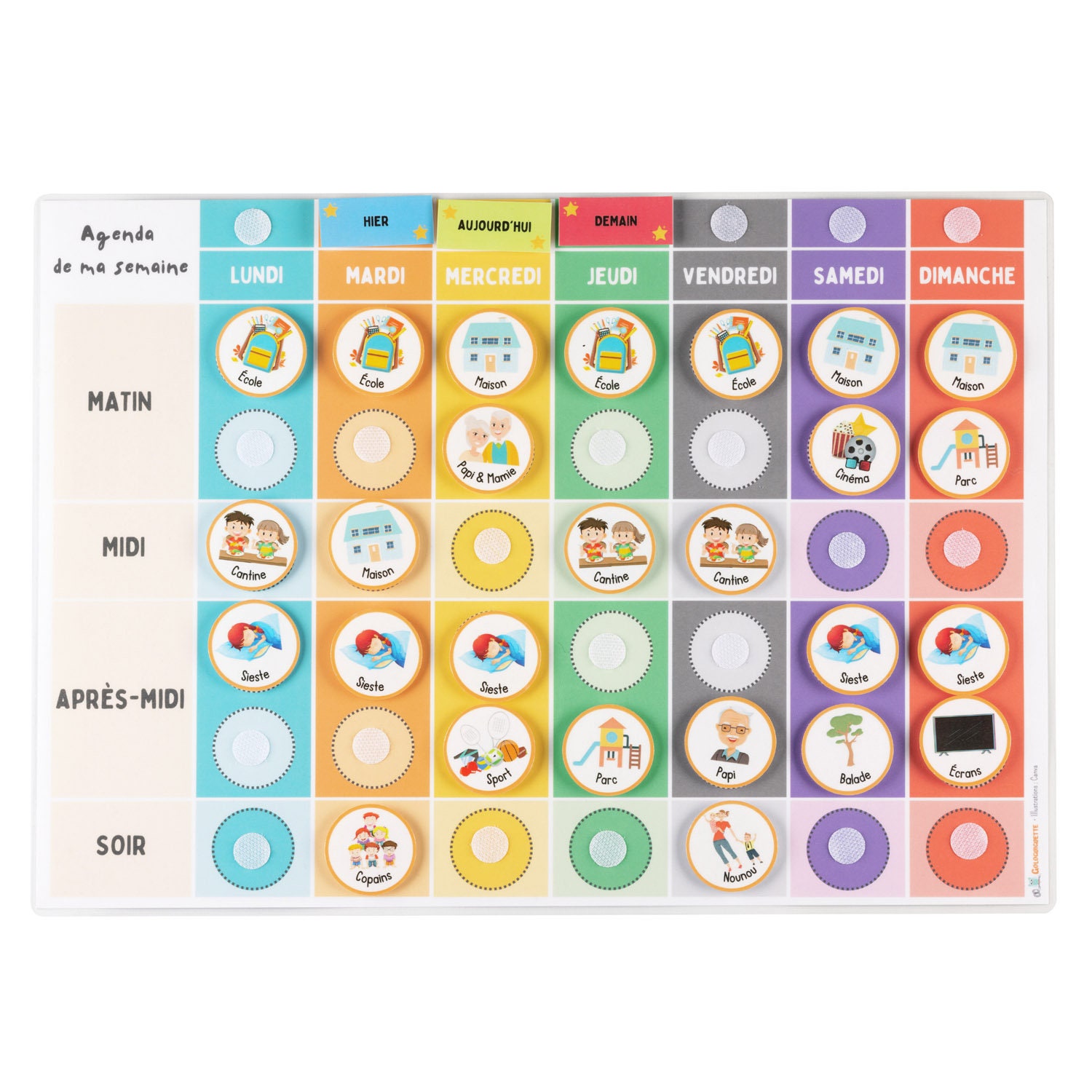 Agenda de la semaine Montessori A IMPRIMER - Etsy France