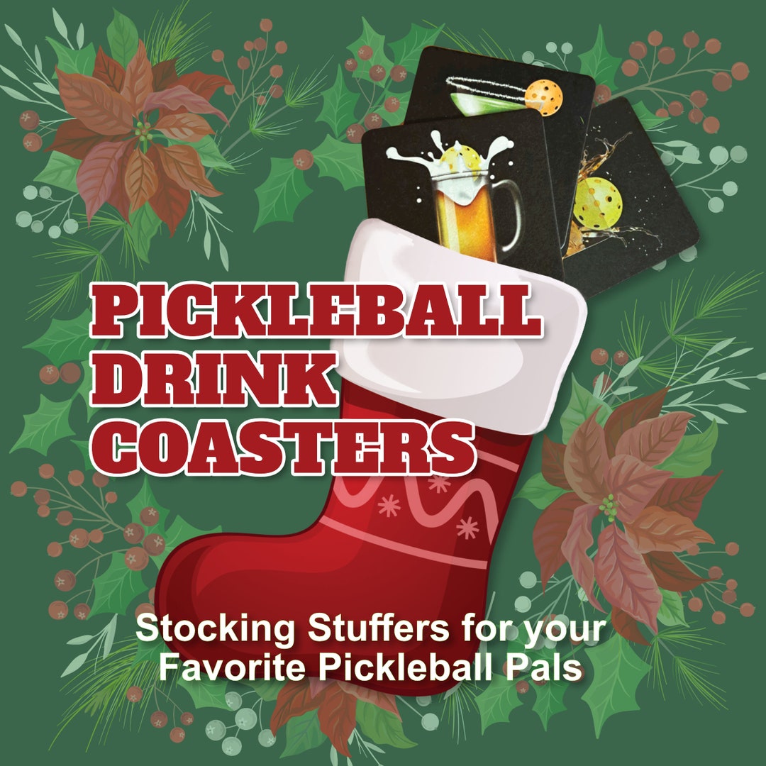 Pickleball Drink Coasters for Dinkers and Drinkers Passionate About