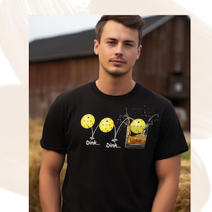Pickleball T-Shirt “Dink Splash” Unisex - Comfy T - Fun Pickleball T-Shirt