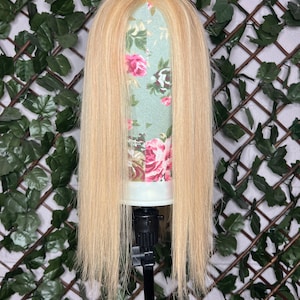 Warm blonde hair topper silk hair topper with lowlights ready to post