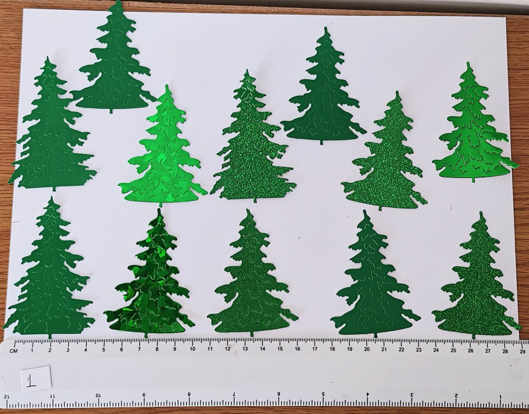 Christmas Trees Die Cuts for Card Making Crafts Etsy UK
