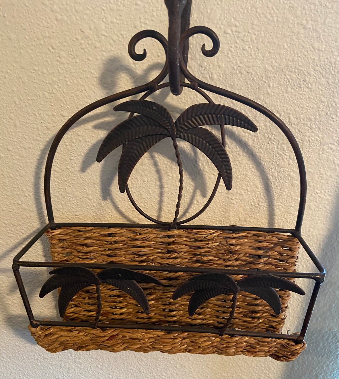 Palm Tree Basket Etsy