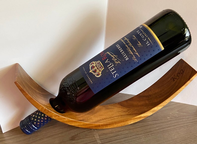 Koa Wood Wine Holder Etsy