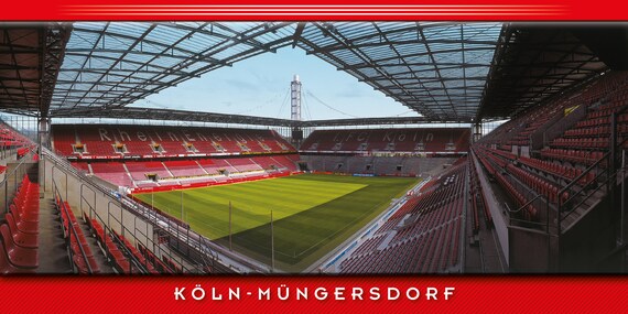 Cologne Stadium As Panorama Postcard 210 Mm X 105 Mm Etsy