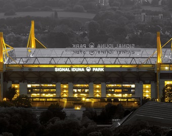 Dortmund stadium poster top duplex – 85 x 34.7 cm – 120 x 50 cm – 240 x 100 cm – panorama