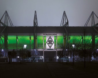 Poster Mönchengladbach Stadium – 85 x 34.7 cm – 120 x 50 cm – Panorama