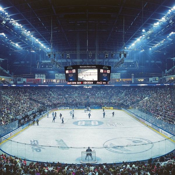 Stade de hockey sur glace de Berlin – 85 x 34,7 cm – 120 x 50 cm – 240 x 100 cm – Panorama