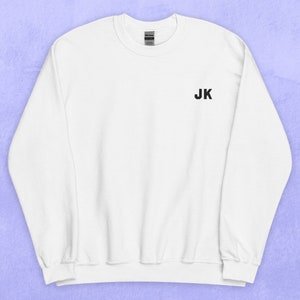 BTS Jungkook Embroidery Sweatshirt, Jungkook Sweatshirt, Jungkook Sweater, BTS Sweater, bts sweatshirt