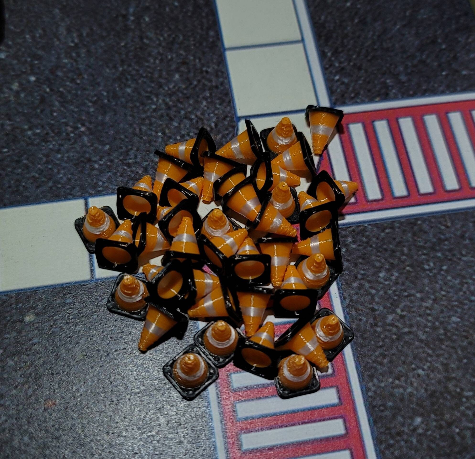 1/64 Scale Cones Montreal Famous Three Tone Traffic Cones x50 Etsy