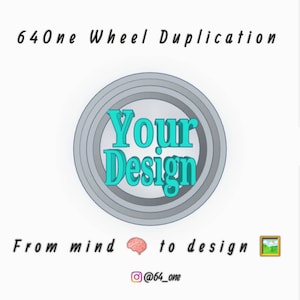 1/64 Custom Design Ihre 3D Resin Räder für Hot Wheels