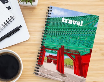 Seoul South Korea inspired Spiral Notebook: Travel Journal to write down trip memories or planning a vacation, K-Pop Gift