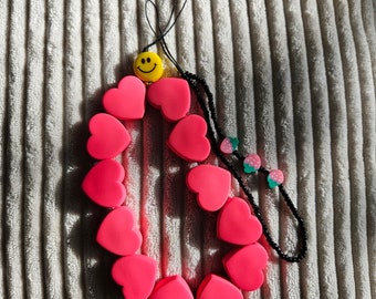 Chunky Heart Phone Chain