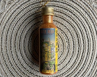 Mini Vita Vera Limoncello Traditional Italian Liqueur Shot Bottle Ornament
