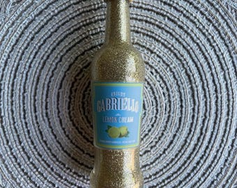 Mini Gabriello Italian Lemon Cream Bottle Upcycled Ornament