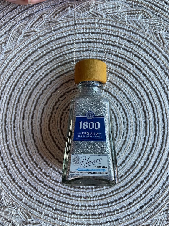 Mini 1800 Tequila 100% Agave Azul - Blanco Shot Bottle Ornament - Etsy