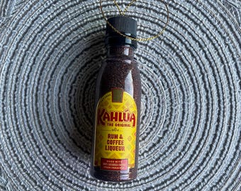 Mini Kahlua Rum & Coffee Liqueur Shot Bottle Ornament