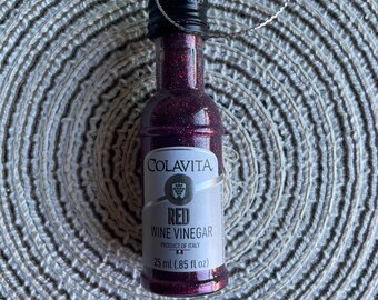 Mini Italian Colavita Red Wine Vinegar Bottle Ornament Hello Fresh