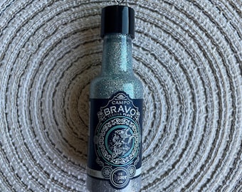 Mini Campo Bravo Tequila Plata Liquor Shot Bottle Ornament