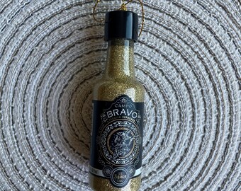 Mini Campo Bravo Tequila Reposado Liquor Shot Bottle Ornament