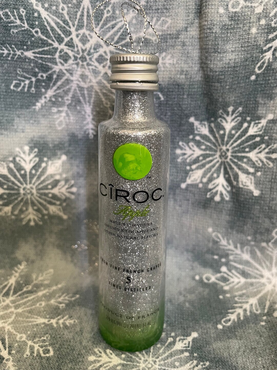 Mini Ciroc Apple Vodka Liquor Shot Bottle Ornament Etsy