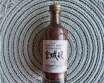 Mini Nikka Whisky -  Single Malt Miyagikyo - from Japan - Shot Bottle Ornament