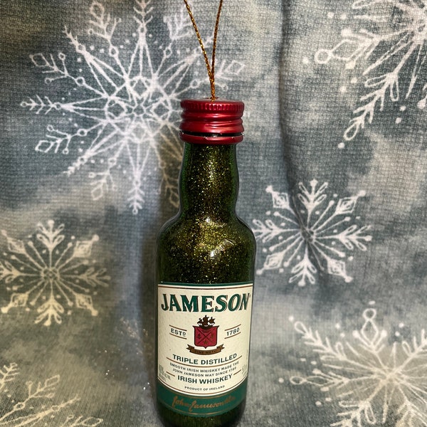 Mini Jameson Irish Whiskey Liquor Shot Bottle Ornament