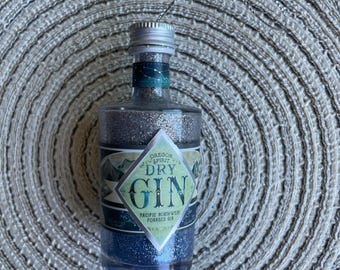 Mini Oregon Spirit Dry Gin Liquor Shot Bottle Ornament - Two-Toned