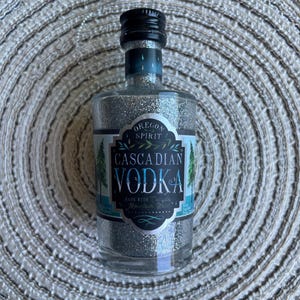 Mini Oregon Spirit Cascadian Vodka Liquor Shot Bottle Ornament