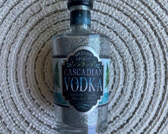 Mini Oregon Spirit Cascadian Vodka Liquor Shot Bottle Ornament