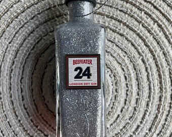 Mini Beefeater 24 London Dry Gin Liquor Shot Bottle Ornament
