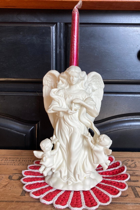 Vintage Partylite Beautiful angel of Light Candle Holder Etsy