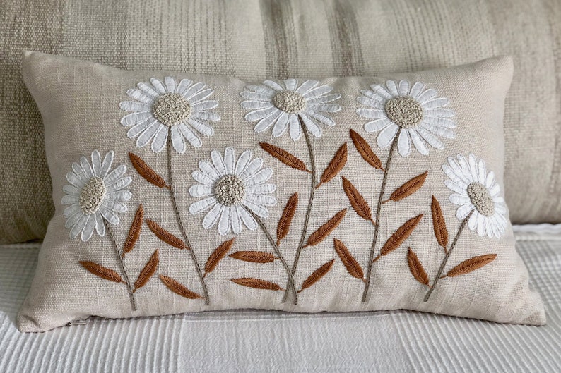 Embroidery Pattern for Lumbar Pillow Cover 16x26 12x20 Etsy