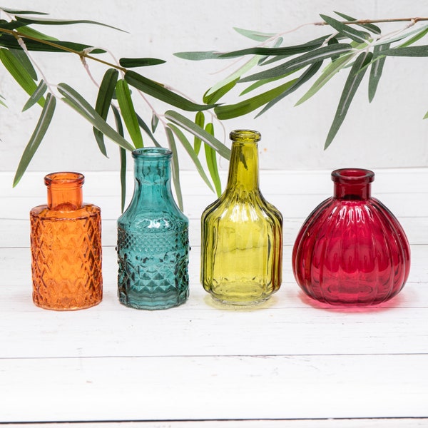 Small Glass Vases Etsy