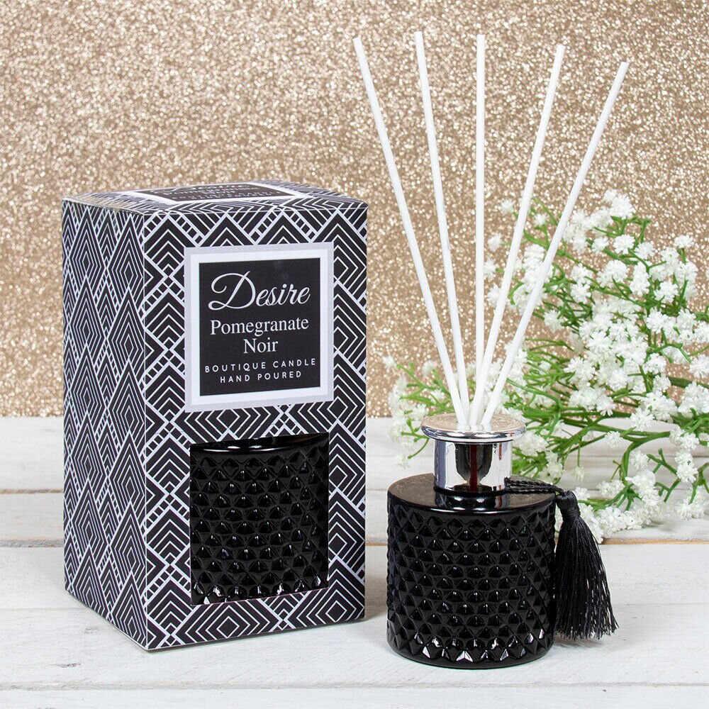 Vintage Black Bottle Reed Diffuser Set Pomegranate Noir - Etsy