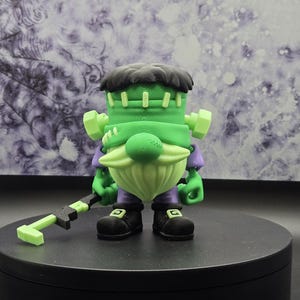 Gnome Frankenstein Figurine – 3D Printed Halloween Collectible
