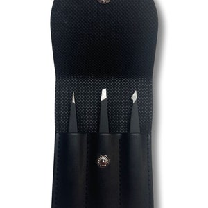 Augenbrauen - Professionelles Edelstahl Pinzetten Set für eingewachsene Haare, Augenbrauen zupfen Beauty Tool für Frauen und Männer