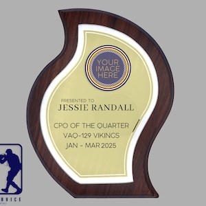 Customizable Navy Plaque, Navy Recognition Plaque, Quarterly Award, US Navy Gift, Custom Plaque,  Veteran Gift, Retirement Gift, Navy Award