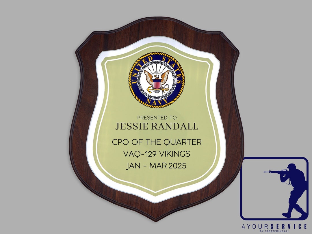 Custom Military Plaque US Navy Plaque Personalized Armed Etsy