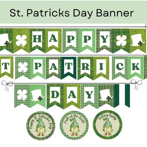 Printable St. Patrick&#39;s Day Banner | Classroom Decorations | St. Patrick&#39;s Day Decorations | Kid&#39;s St. Patrick Day Project