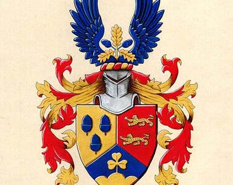 Have your family coat of arms made, personal coat of arms hand-painted