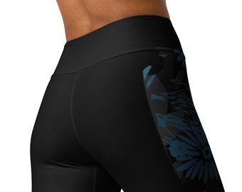 Jungle Night Hawaiian - Yoga Leggings / Gamaschen / Jäger-Unterwäsche