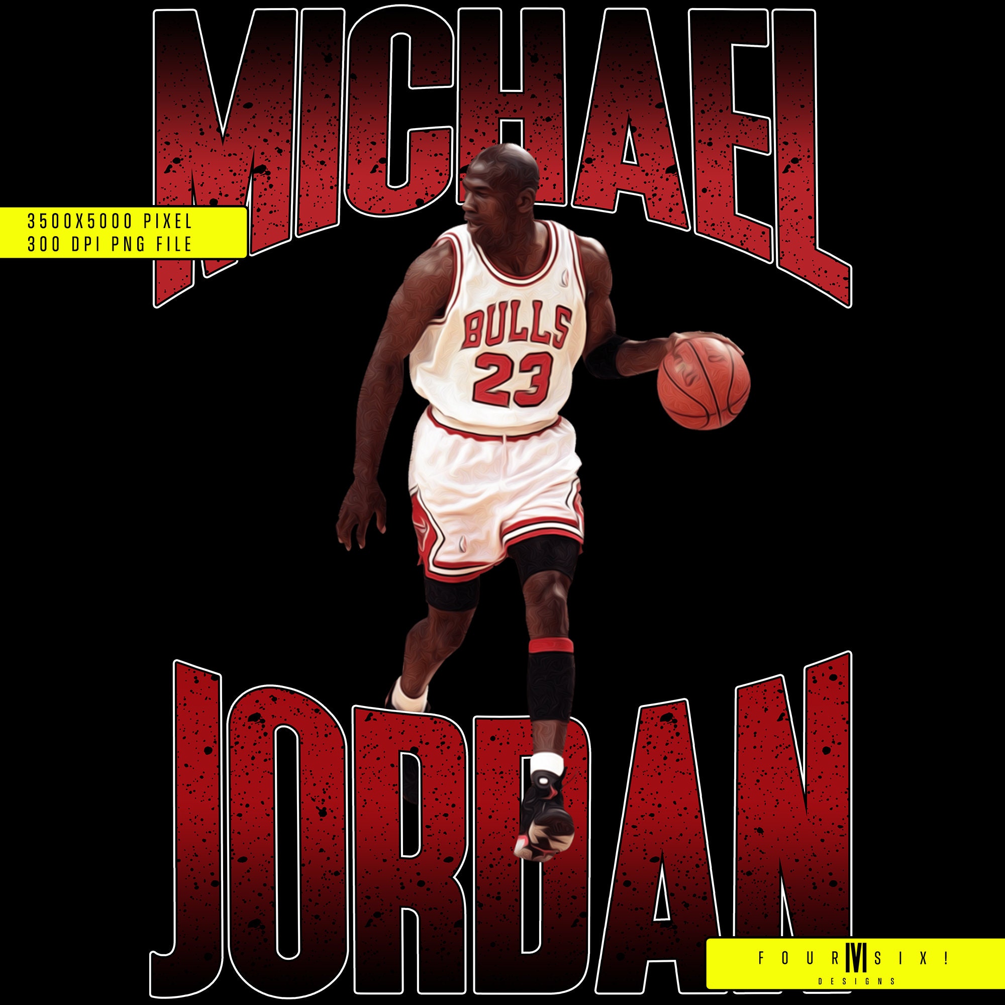 michael jordan white background
