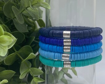 Heishi Bracelet (Blue)