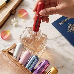 Portable Perfume Atomizer: "Your Peace, Your Scent" Travel Accessory