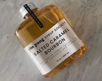 Salted Caramel Bourbon Coffee & Cocktail Syrup - 10 oz / 300 ml