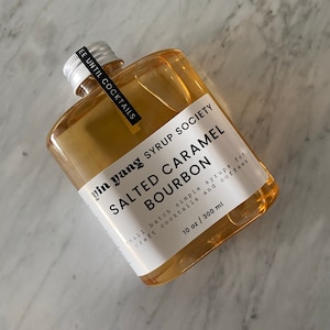 Salted Caramel Bourbon Coffee & Cocktail Syrup - 10 oz / 300 ml