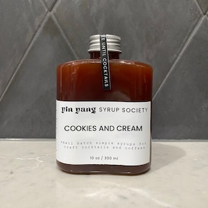 Cookies and Cream Coffee & Cocktail Syrup - 10 oz / 300 ml