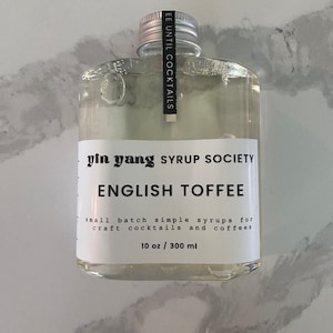 English Toffee Coffee & Cocktail Syrup - 10 oz / 300 ml