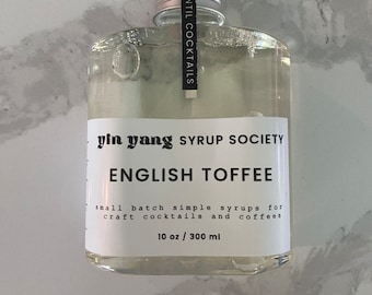 English Toffee Coffee & Cocktail Syrup - 10 oz / 300 ml