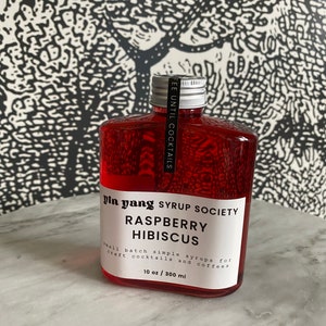 Raspberry Hibiscus Coffee & Cocktail Syrup - 10 oz / 300 ml